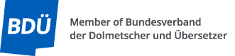 BDÜ - Member of Bundesverband der Dolmetscher und Übersetzer